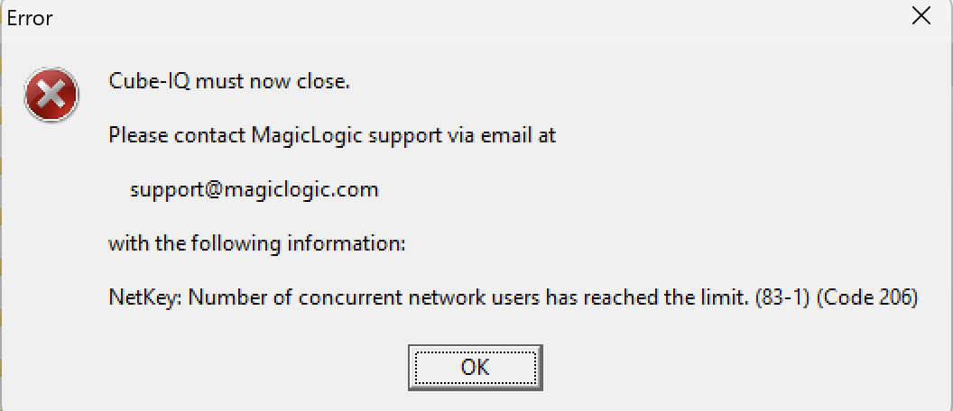 Troubleshooting Concurrent Installations of Cube-IQ – MagicLogic